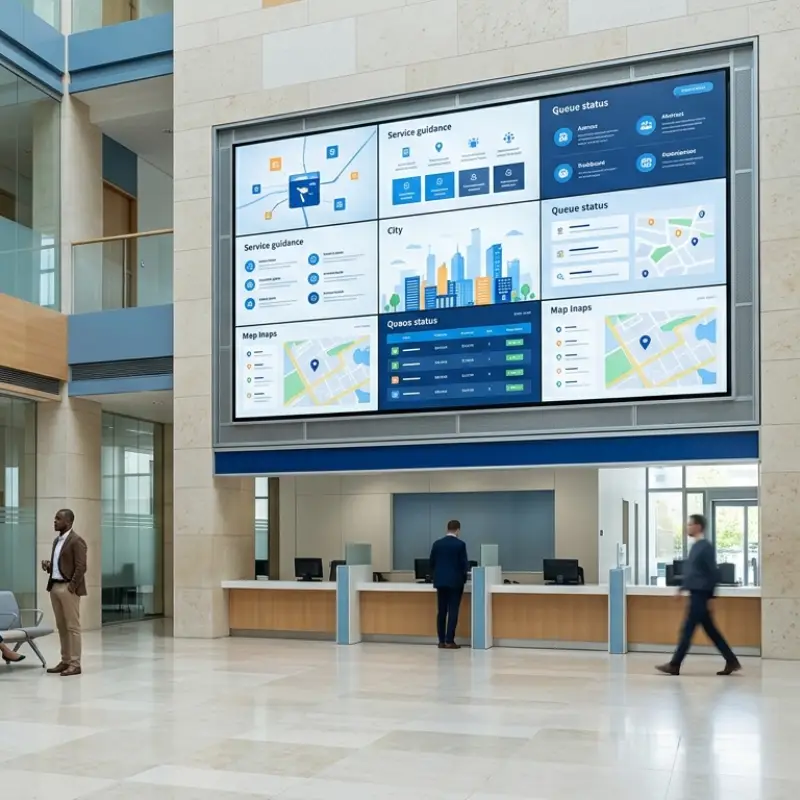 Government LCD Video Wall Solutions for Public Service Facilities | Qtenboard
