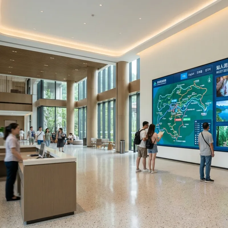 LCD Video Wall Solutions for Tourism & Transportation Qtenboard