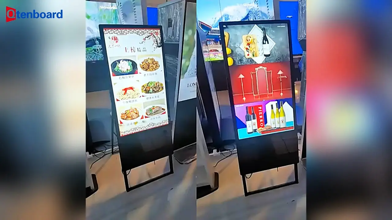 Portable A-Frame Water Sign Digital Advertising Display Qtenboard