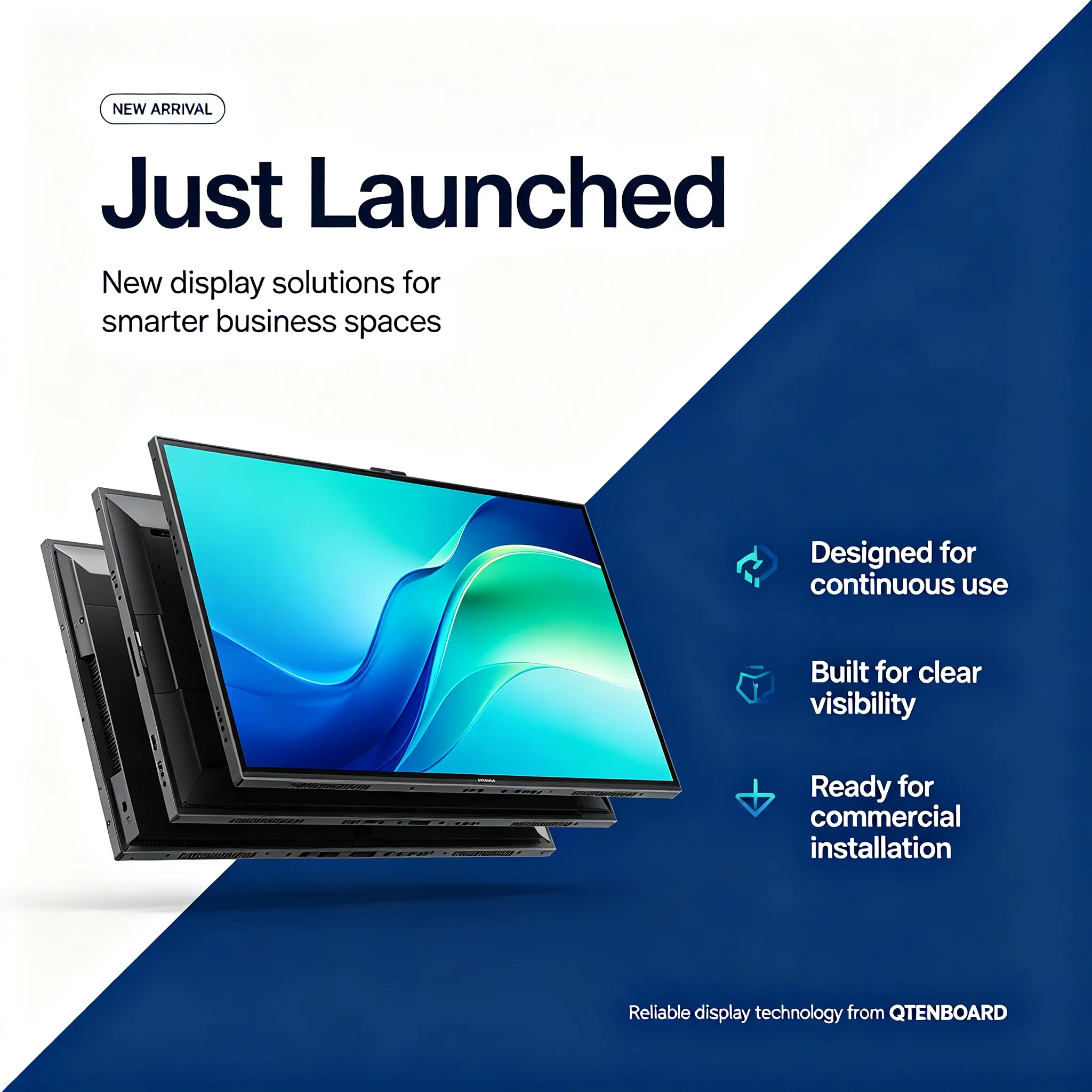 Qtenboard Launches 2026 Flagship Zero-Bezel LCD Video Wall Series Seamless Optical Compensation + Cloud CMS
