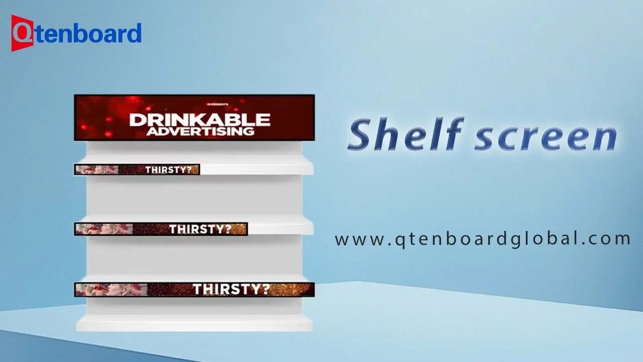 Ultra-Wide Digital Shelf Screens for Retail & Supermarket Qtenboard