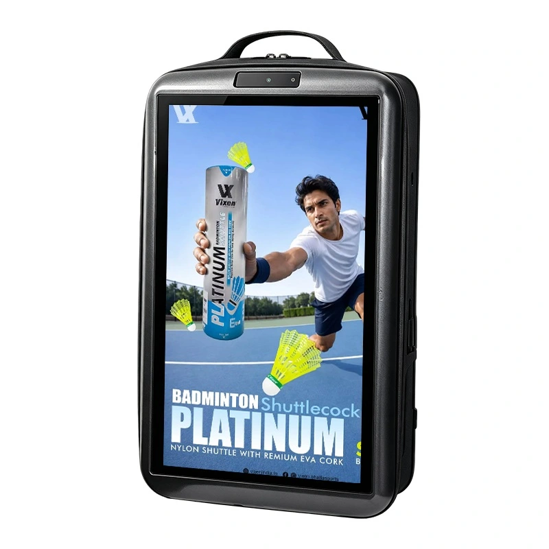 Backpack Digital Advertising Display Wearable Walking Billboard Android LCD Screen
