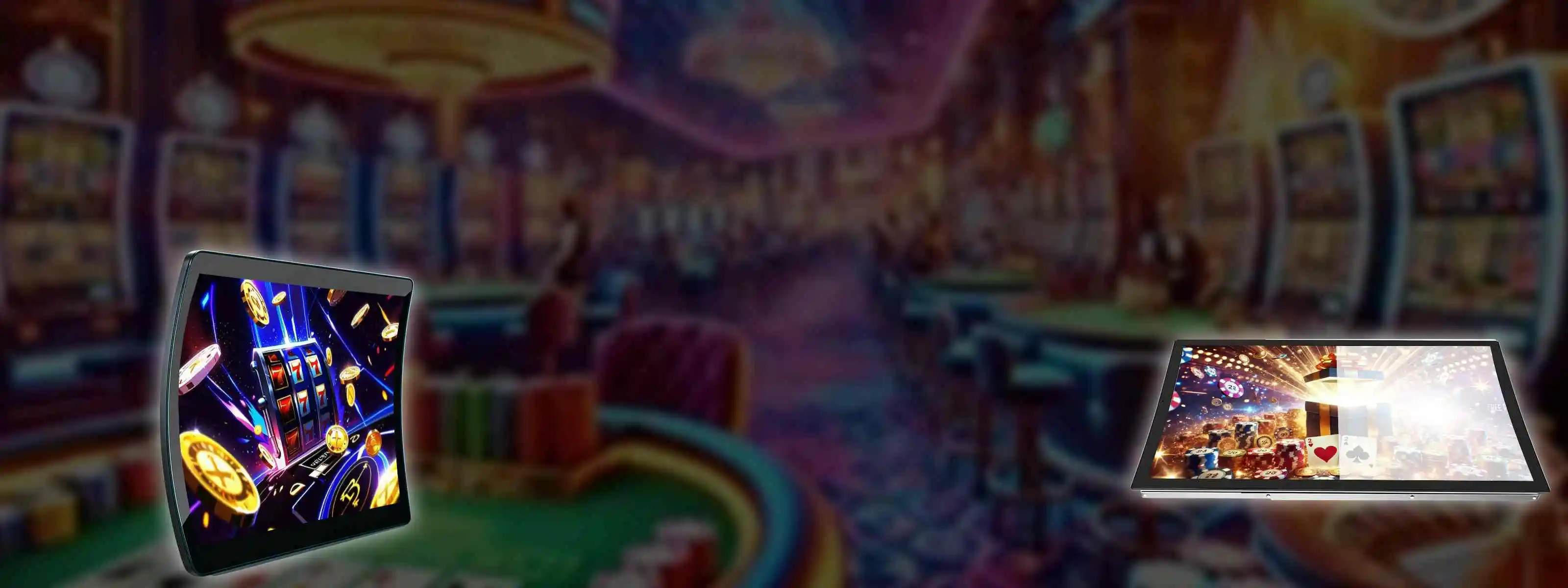 Qtenboard bar-top gaming touchscreen scene background