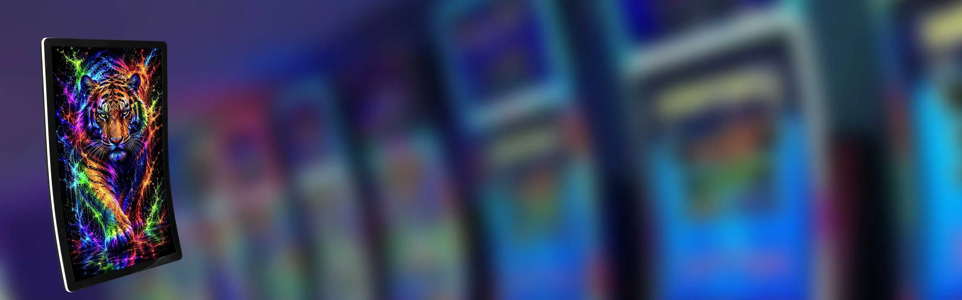 dark casino gaming blurred background