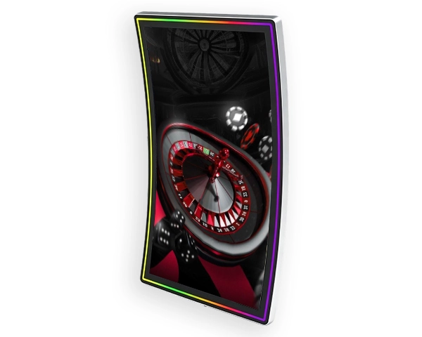 Qtenboard curved screen with RGB LED halo light