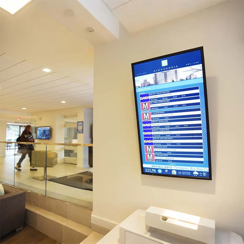 elevator digital signage residential building application scene