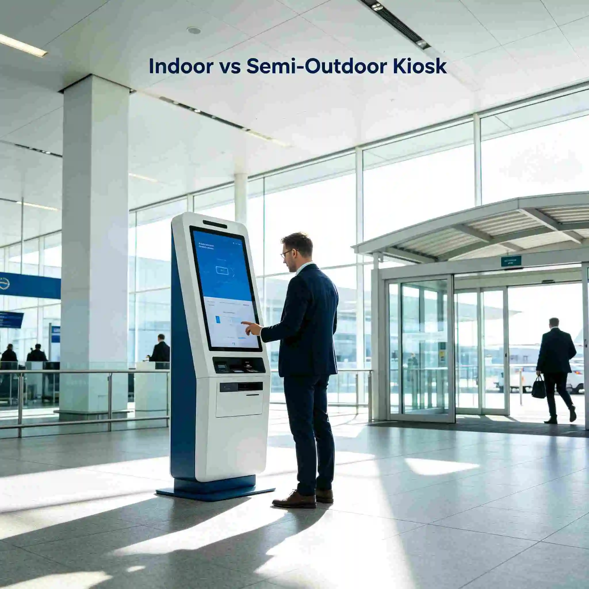 Indoor vs Semi-Outdoor Self-Service Kiosk Deployment B2B Environmental Guide