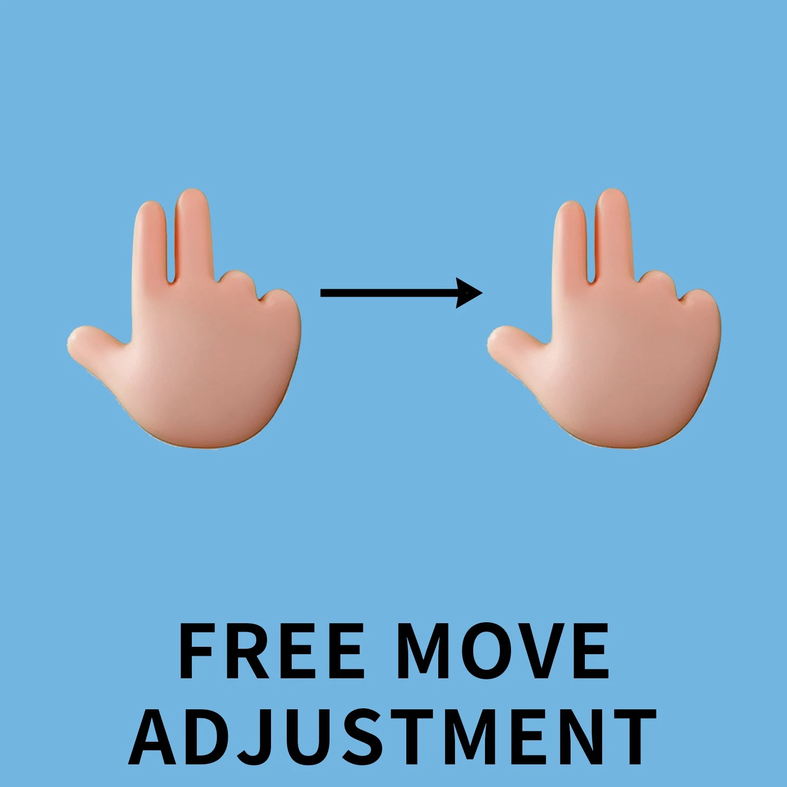 Qtenboard FREE MOVE ADJUSTMENT gesture