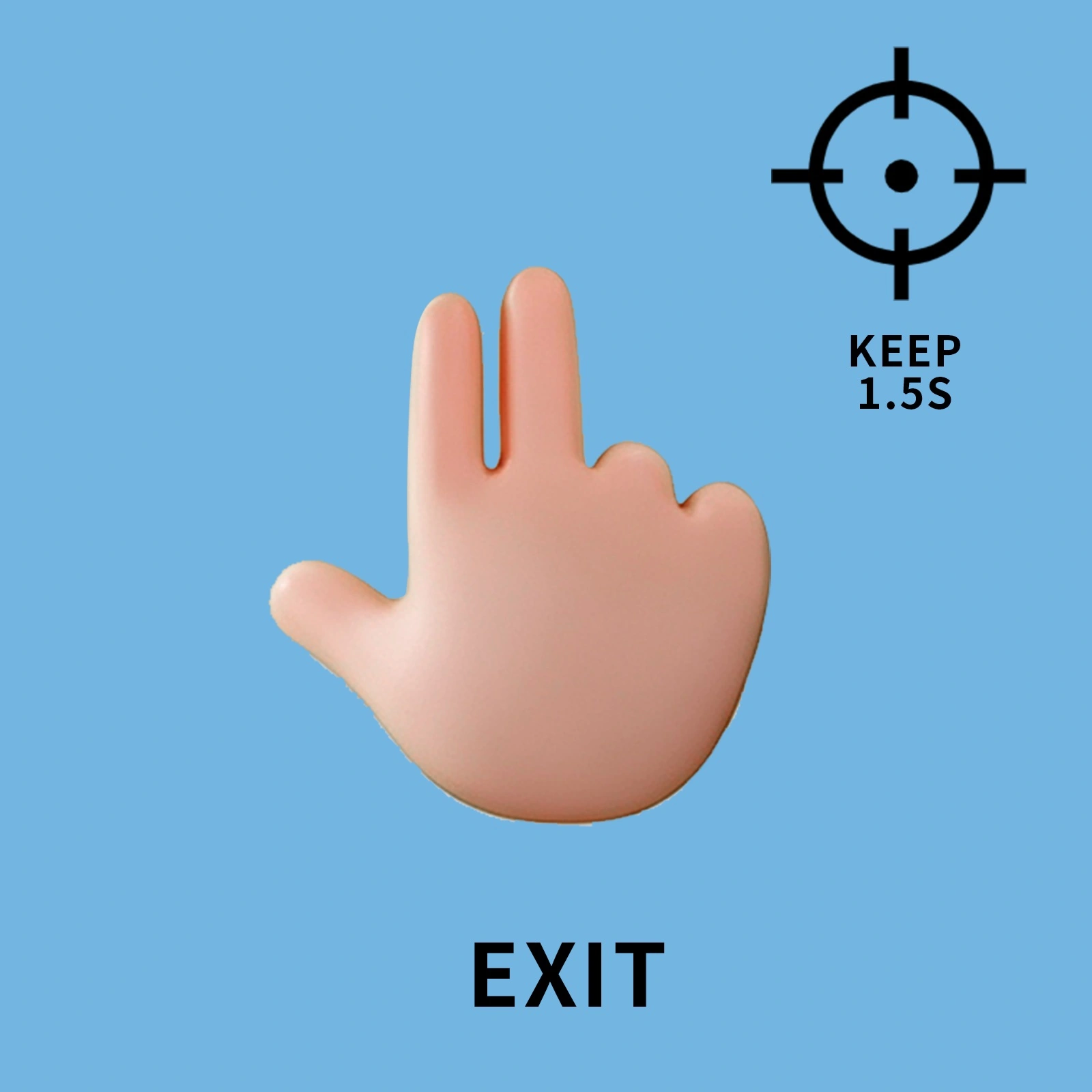 Qtenboard EXIT gesture