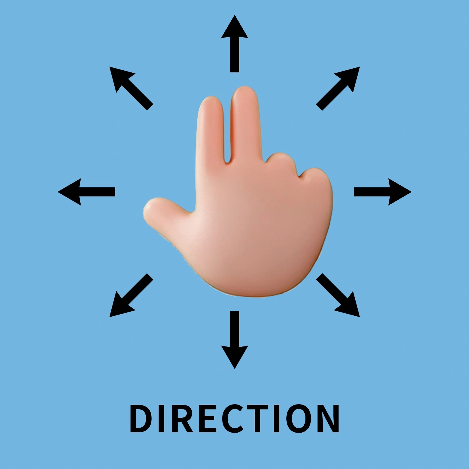 Qtenboard DIRECTION gesture