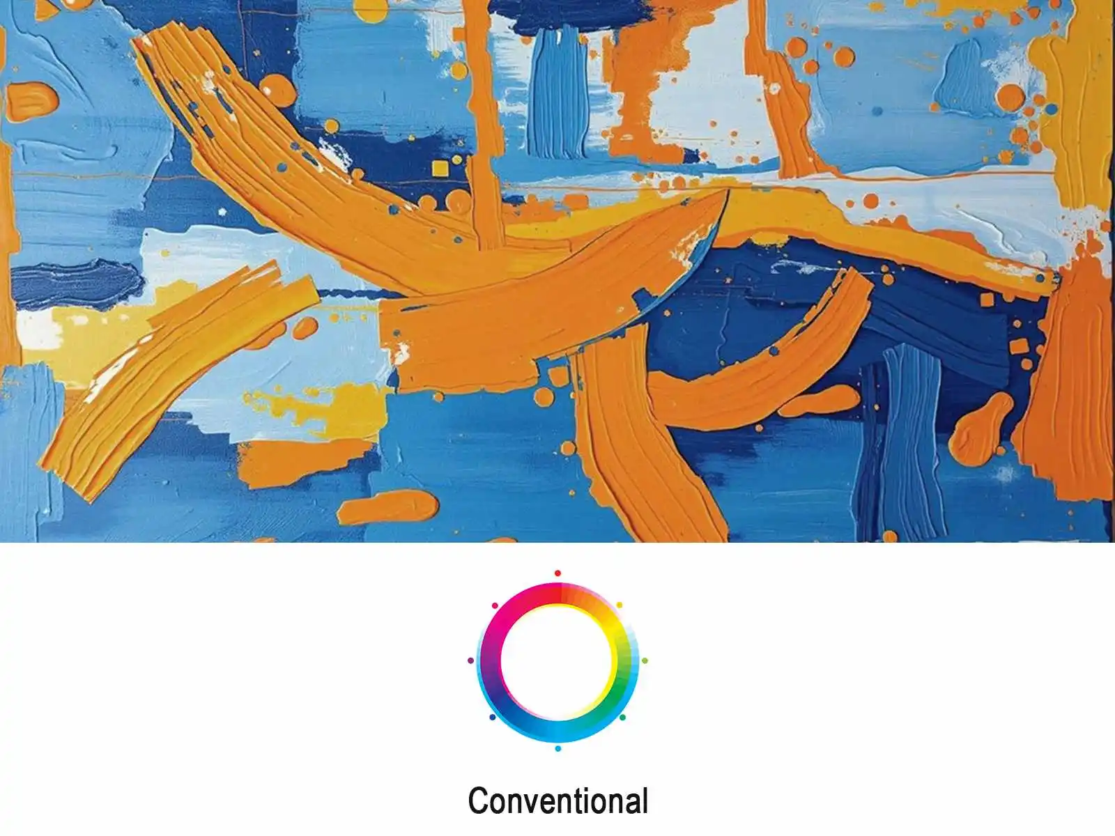 Ordinary display color performance comparison sample