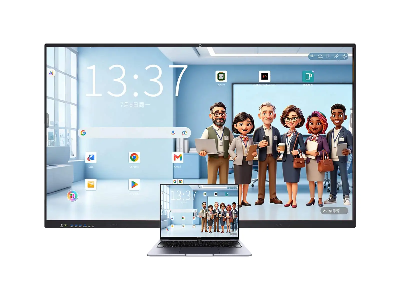 Qtenboard Connect multi‑device wireless screen casting software