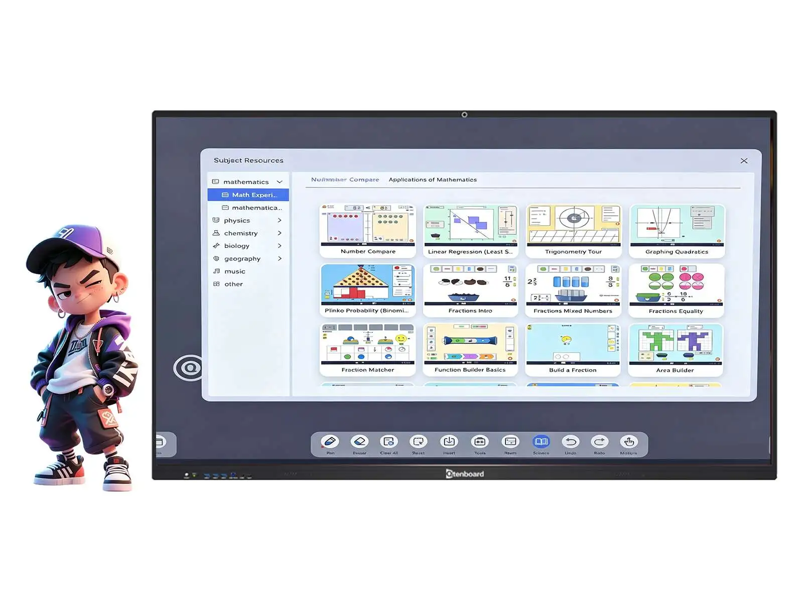 Qtenboard Class interactive classroom teaching software