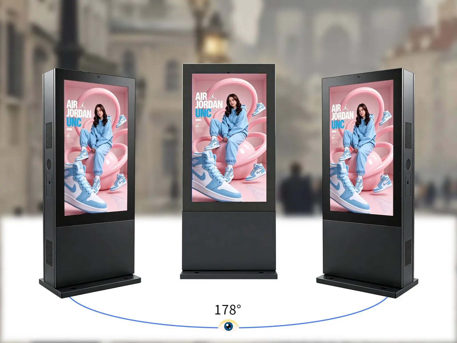 Qtenboard IPS wide viewing angle screen
