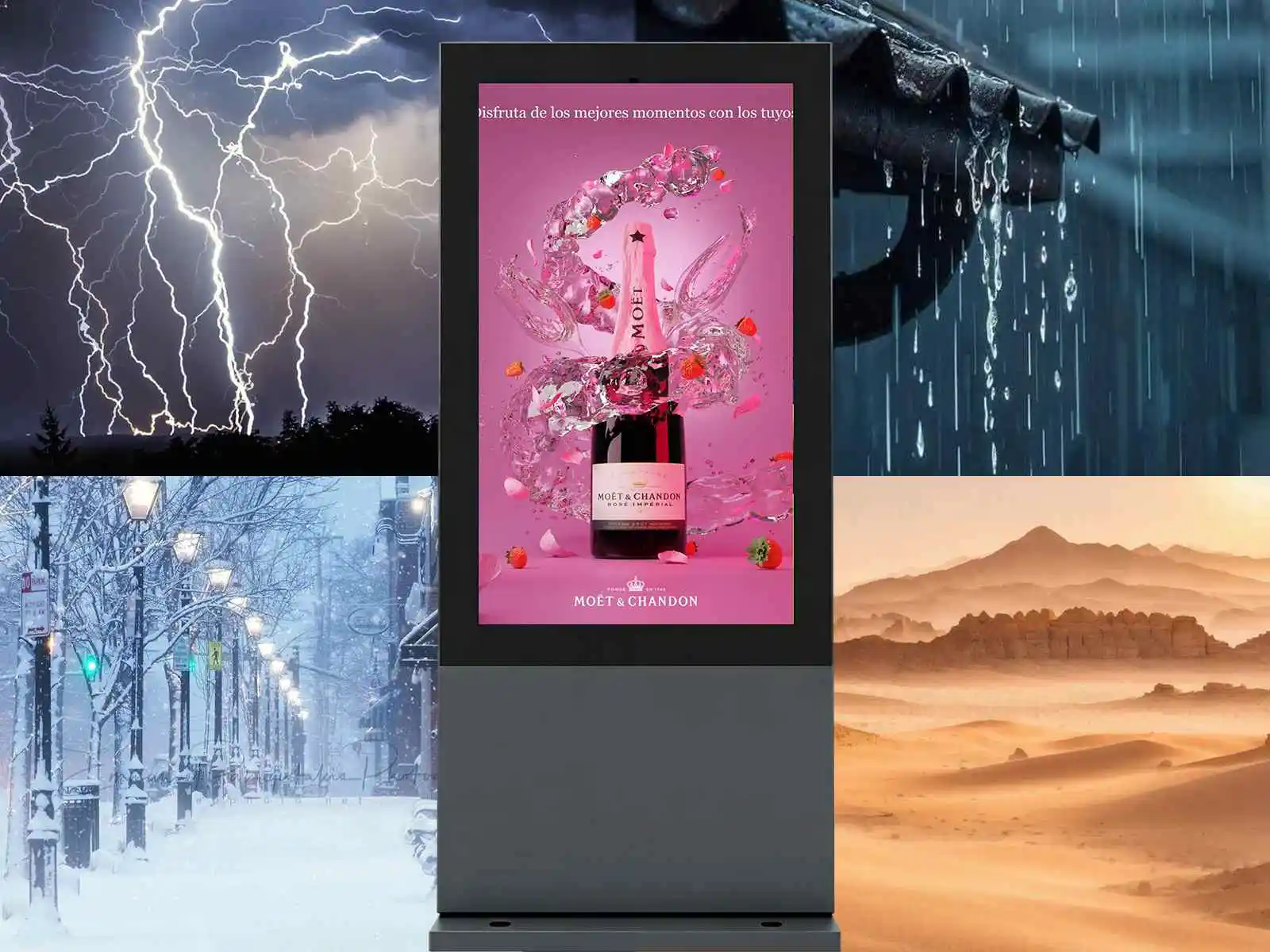 Qtenboard IP65 all weather protection kiosk
