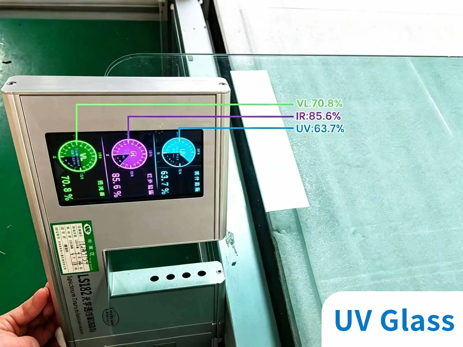 Qtenboard UV blocking tempered glass test