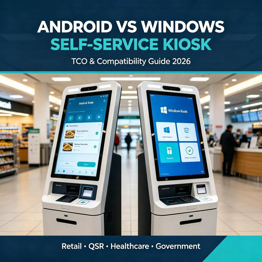 Android vs Windows Self-Service Kiosk: TCO & Compatibility Guide