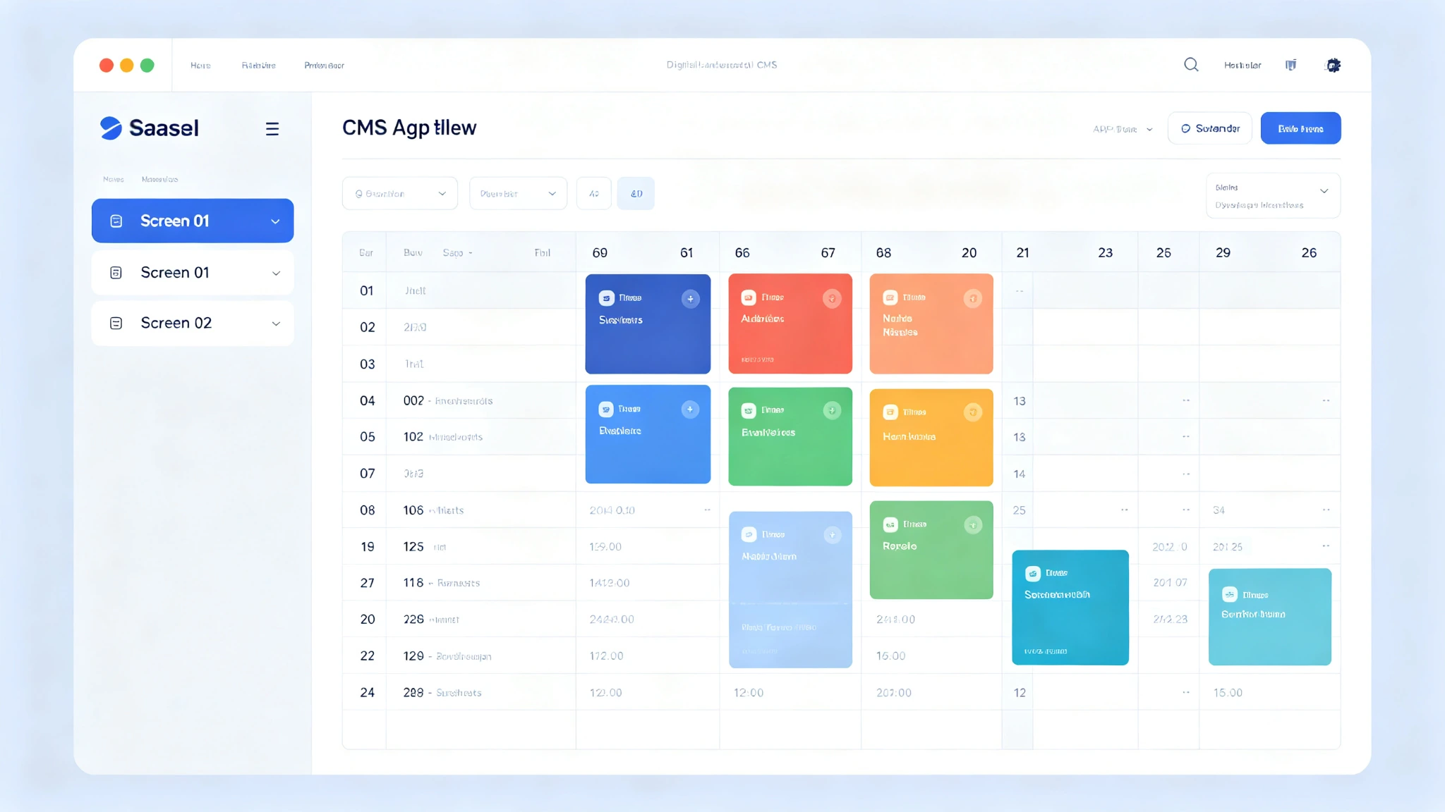 Digital Signage Ad Scheduling Calendar CMS