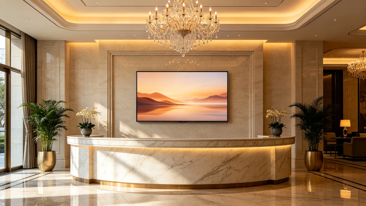 Hotel Lobby Digital Signage Display