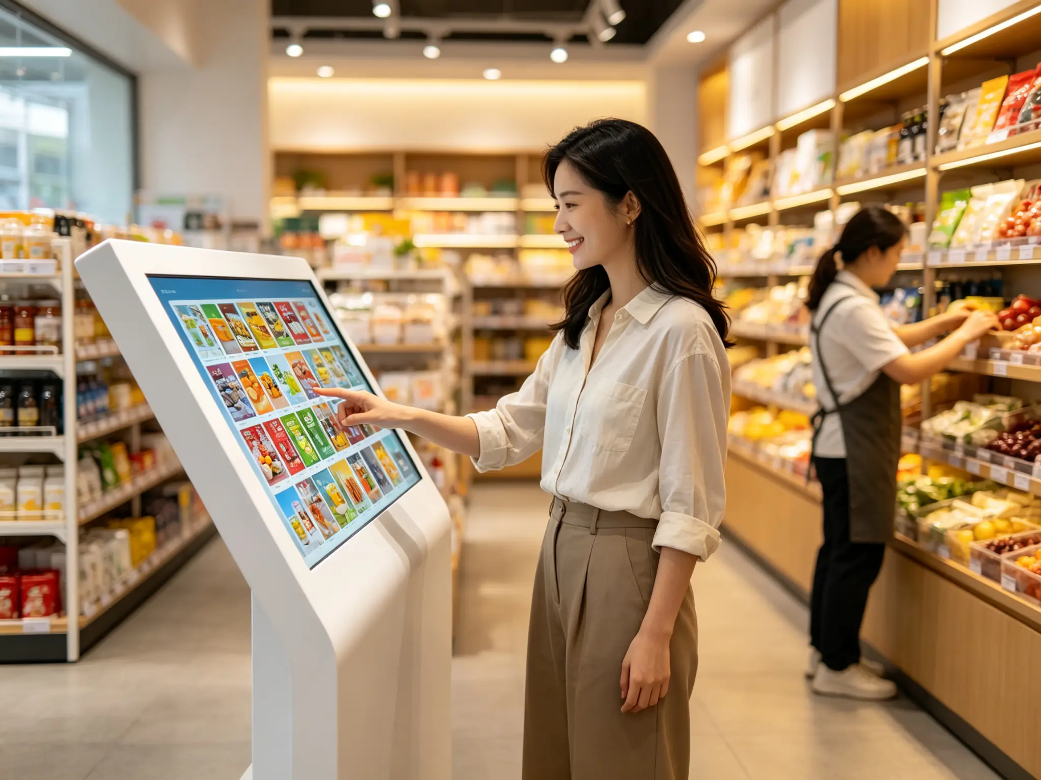 Interactive digital signage improving customer experience and reducing operational costs for businesses