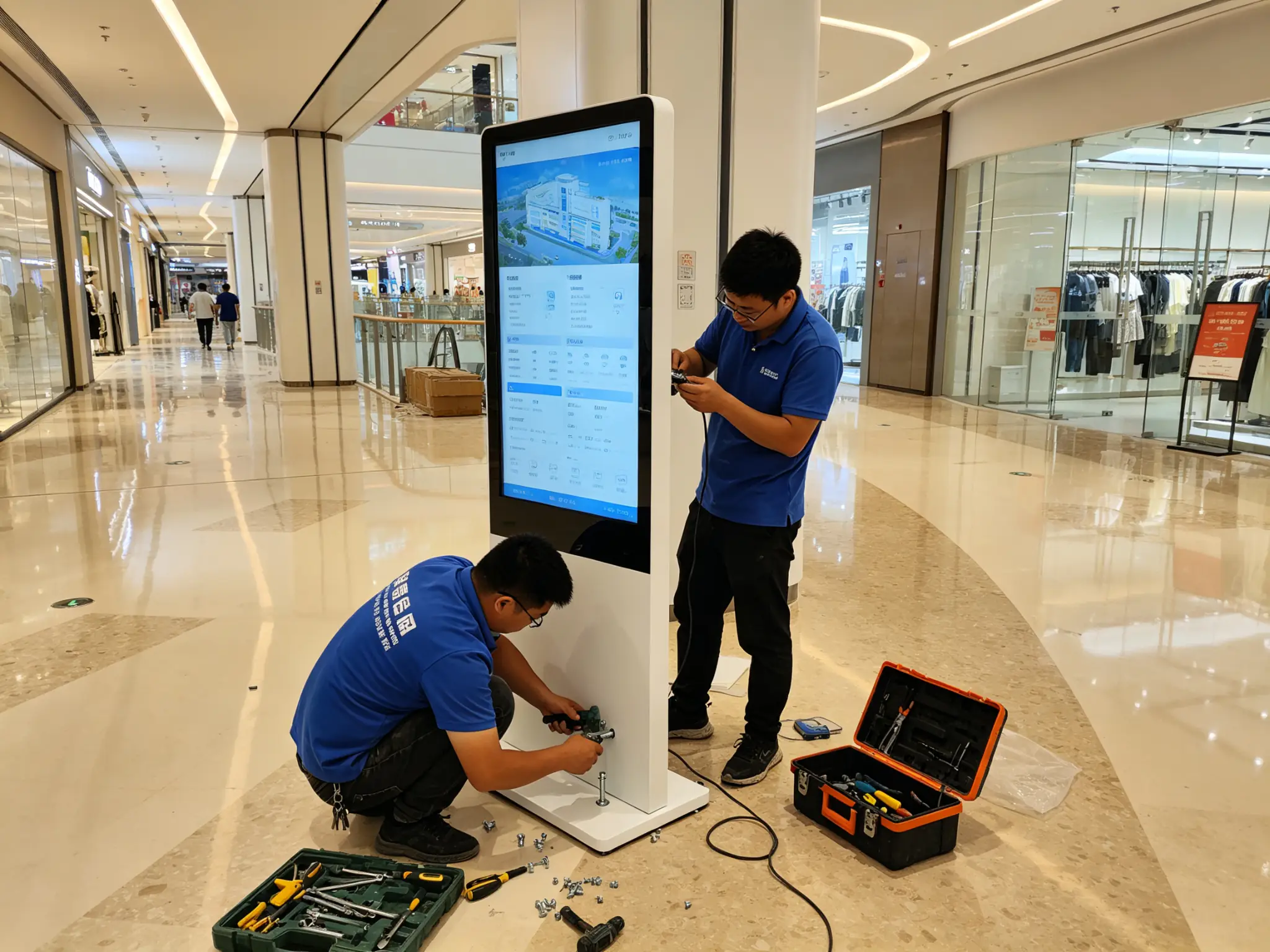 Kiosk Installation and Staff Training