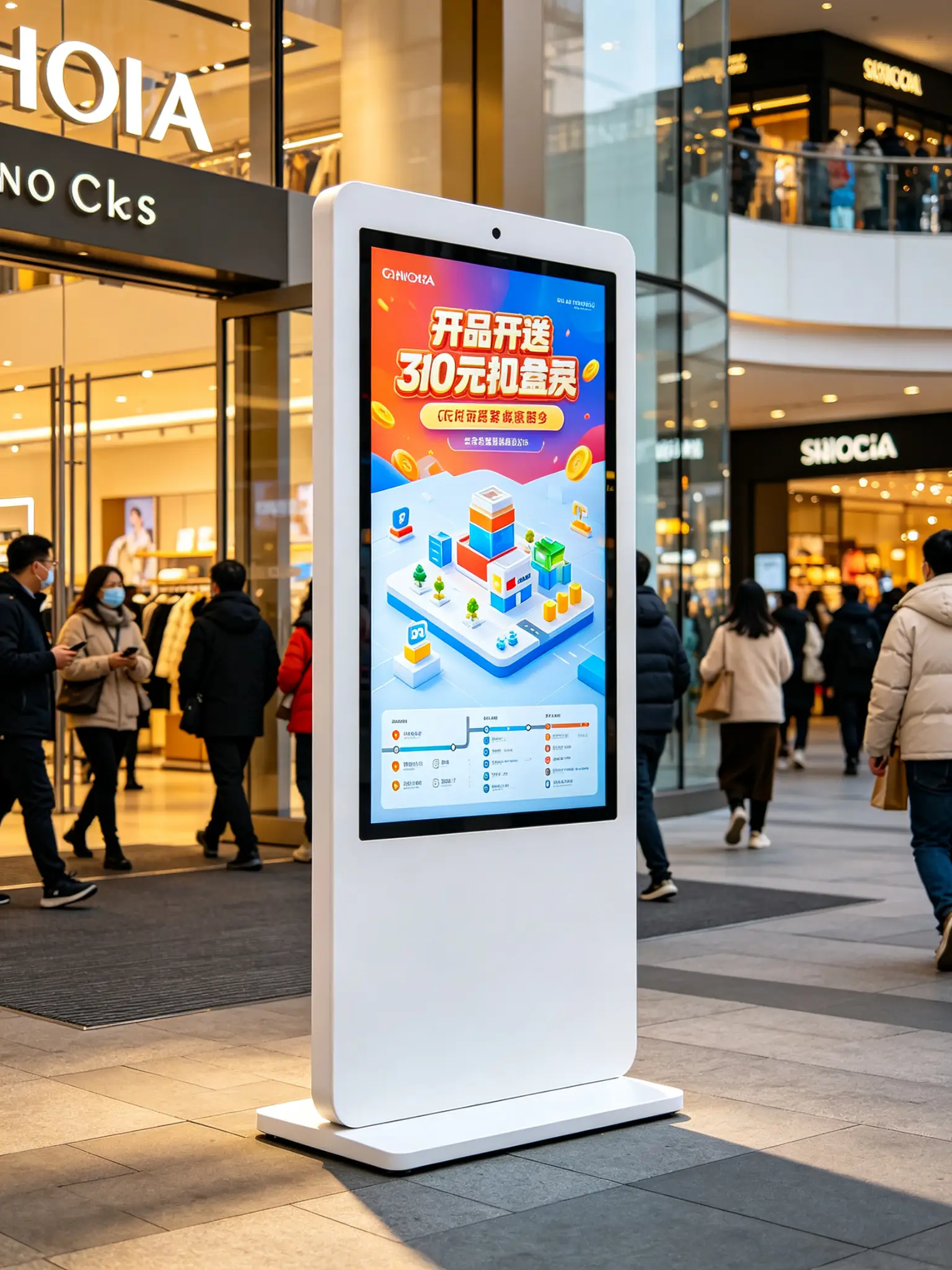 Mall Entrance Vertical Digital Signage