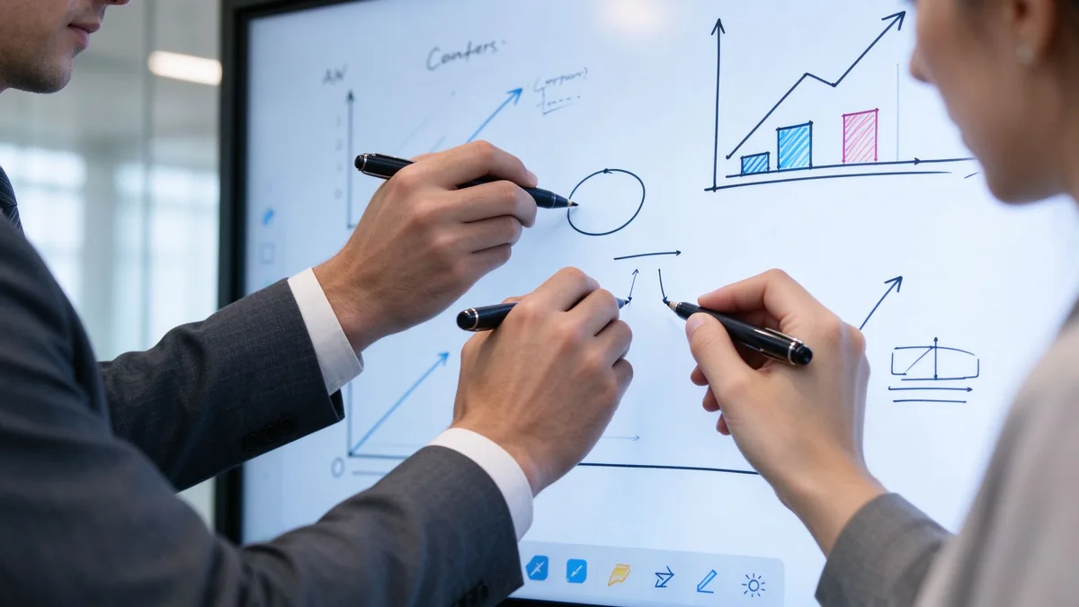 Multi user touch annotation on 4K smart board