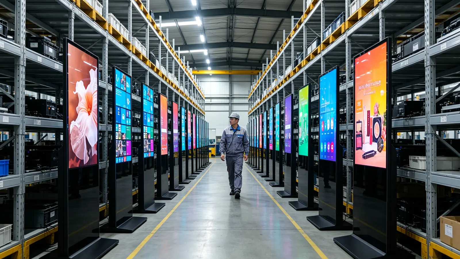 Qtenboard 48 hour aging test quality control for digital signage