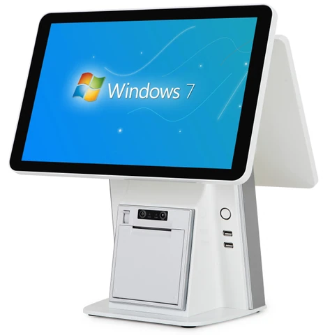 Qtenboard K734SY K7 white dual screen desktop POS