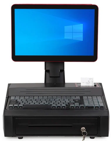 Qtenboard S334SY POS3 black red single screen POS
