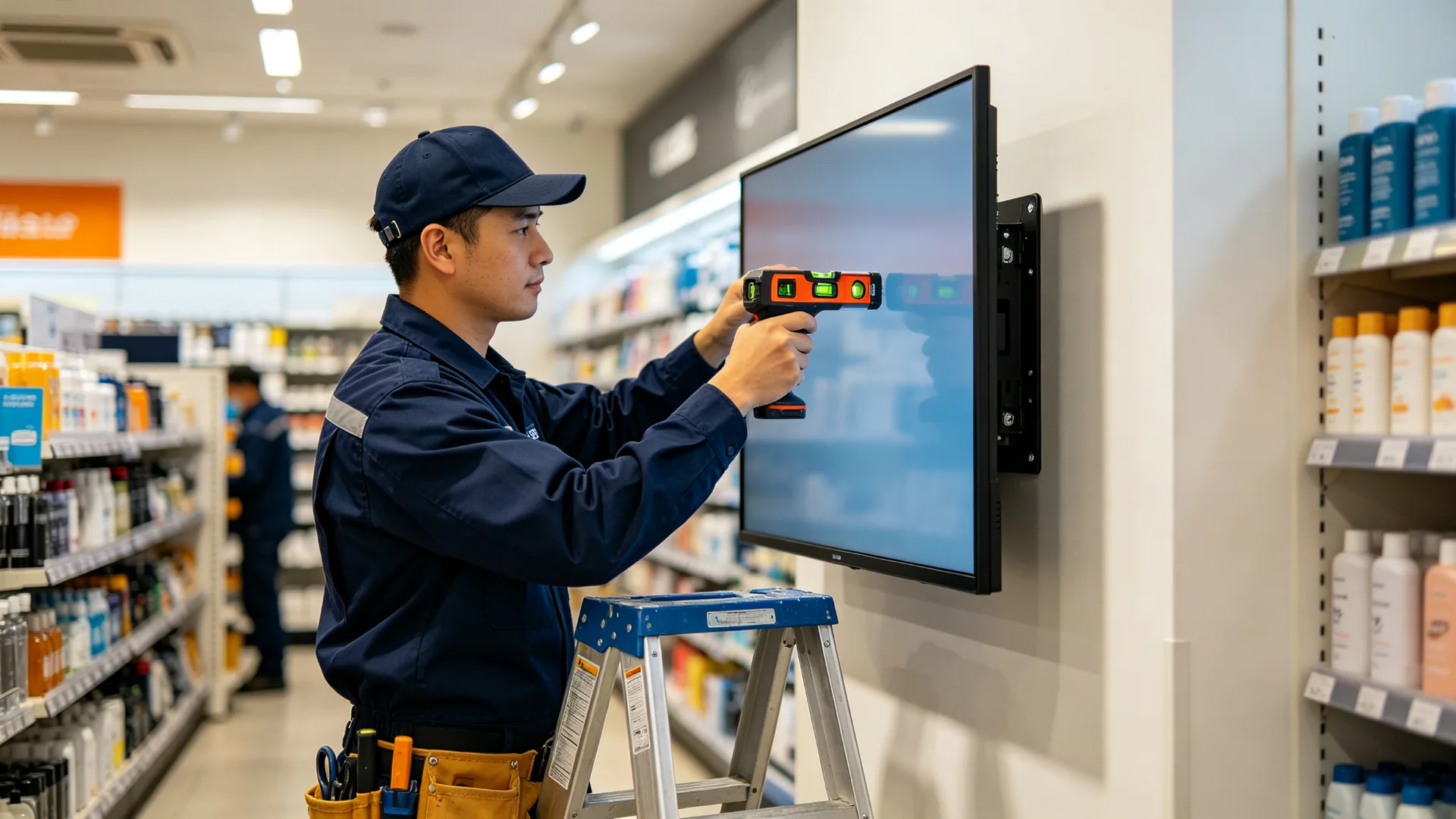 Qtenboard Wall Mounted Signage Installation