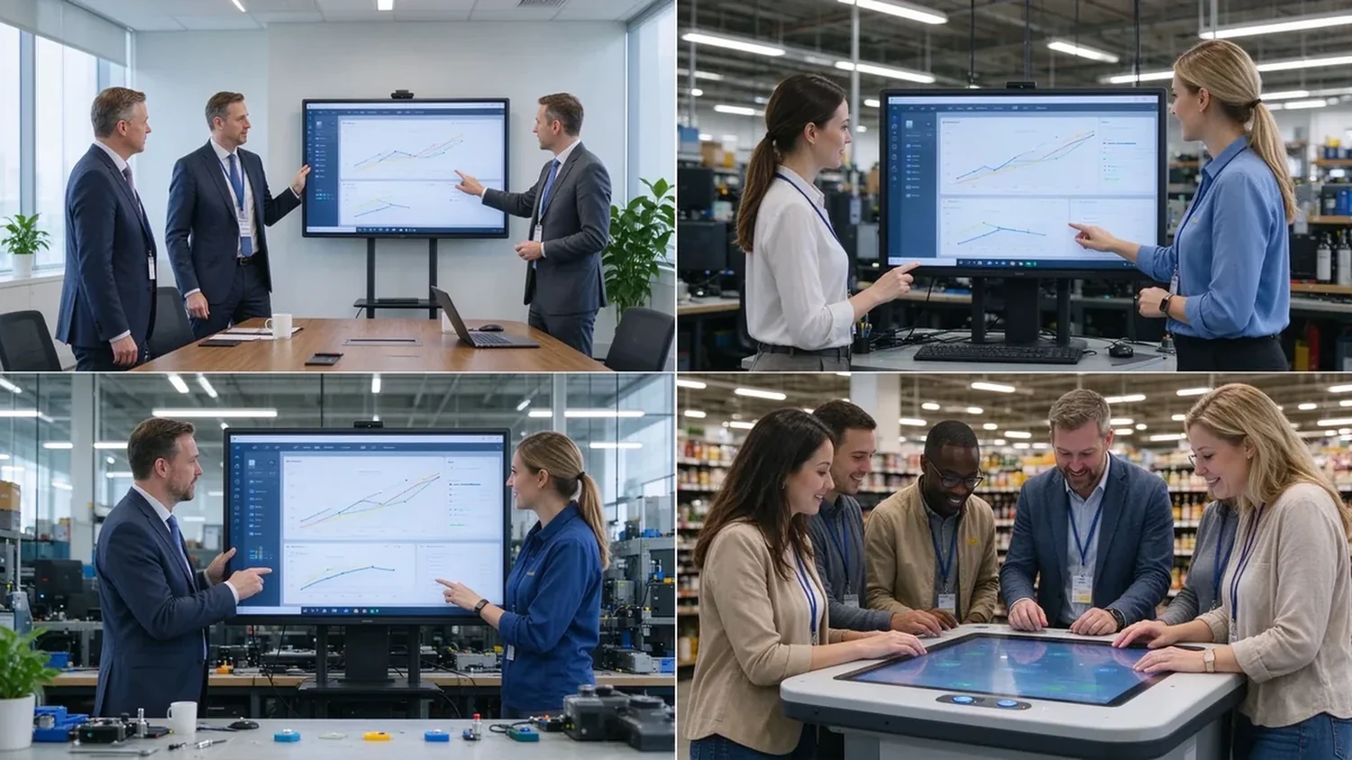 Qtenboard multi touch displays in business settings