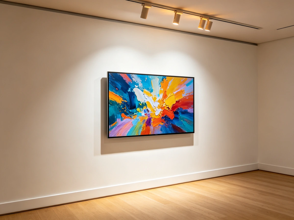 Ultra Slim Digital Signage Canvas Modern Interior