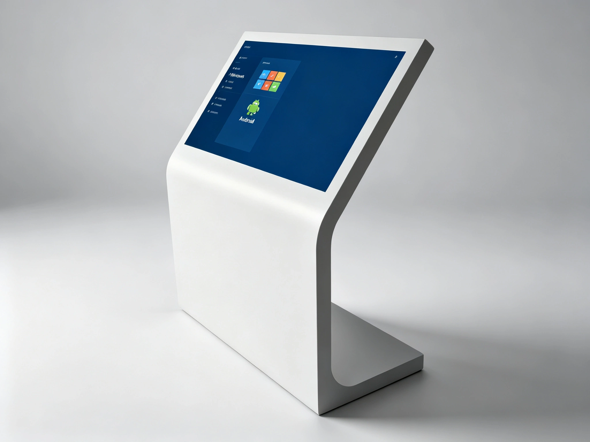 Windows and Android operating system options for commercial kiosk hardware