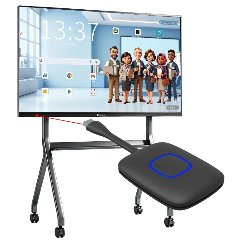 Qtenboard Wireless Cast Dongle One Click Screen Mirroring for Interactive flat panel