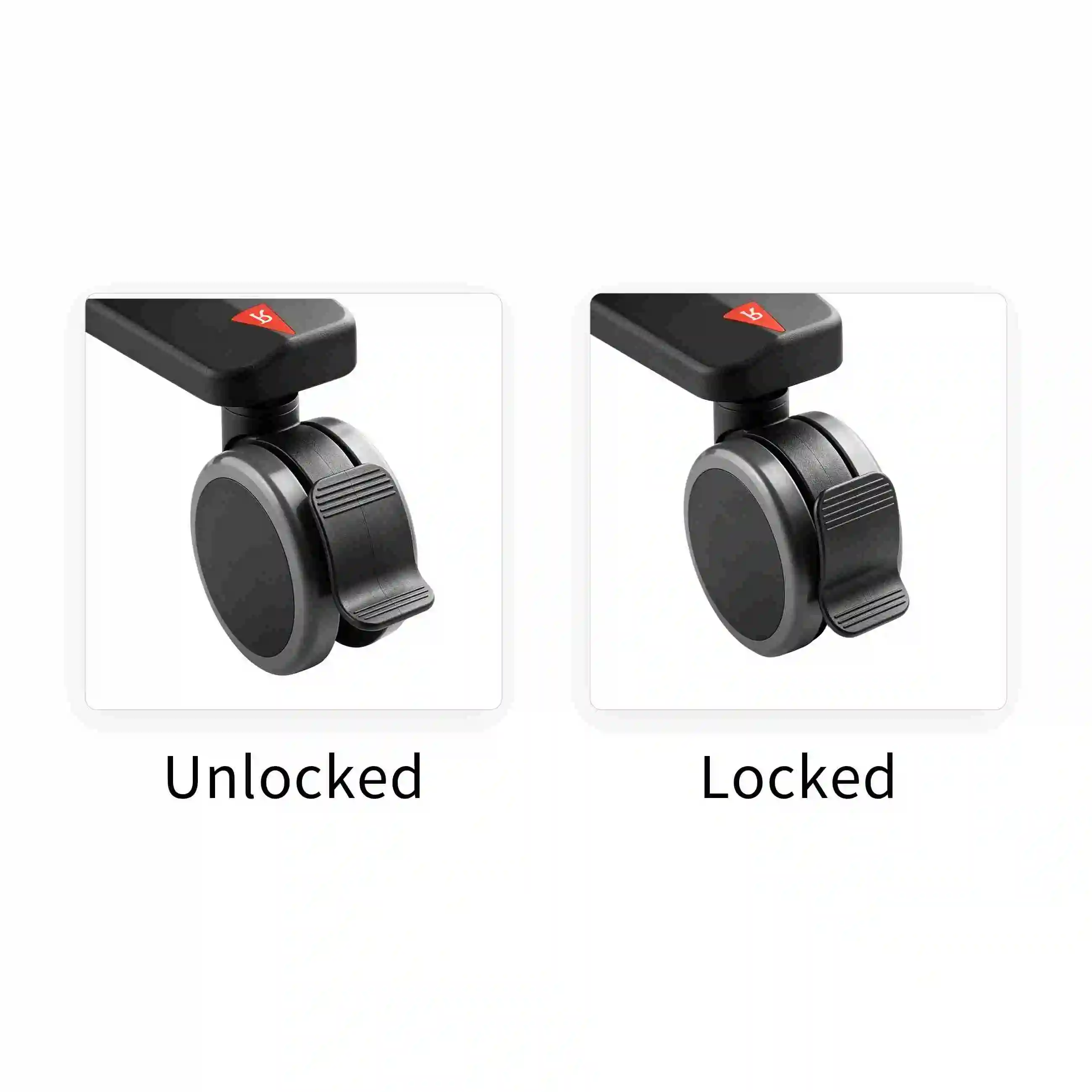Qtenboard Caster Wheel Lock Unlocked Locked