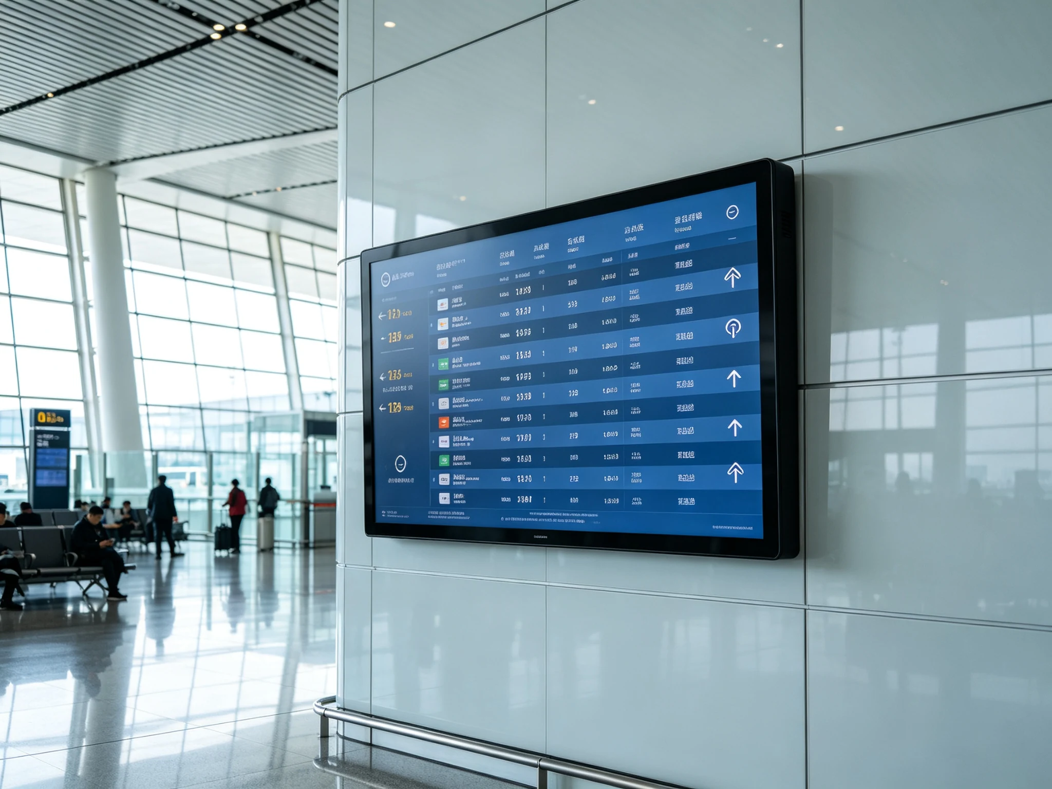 Digital Menu Board for Airports and Train Stations