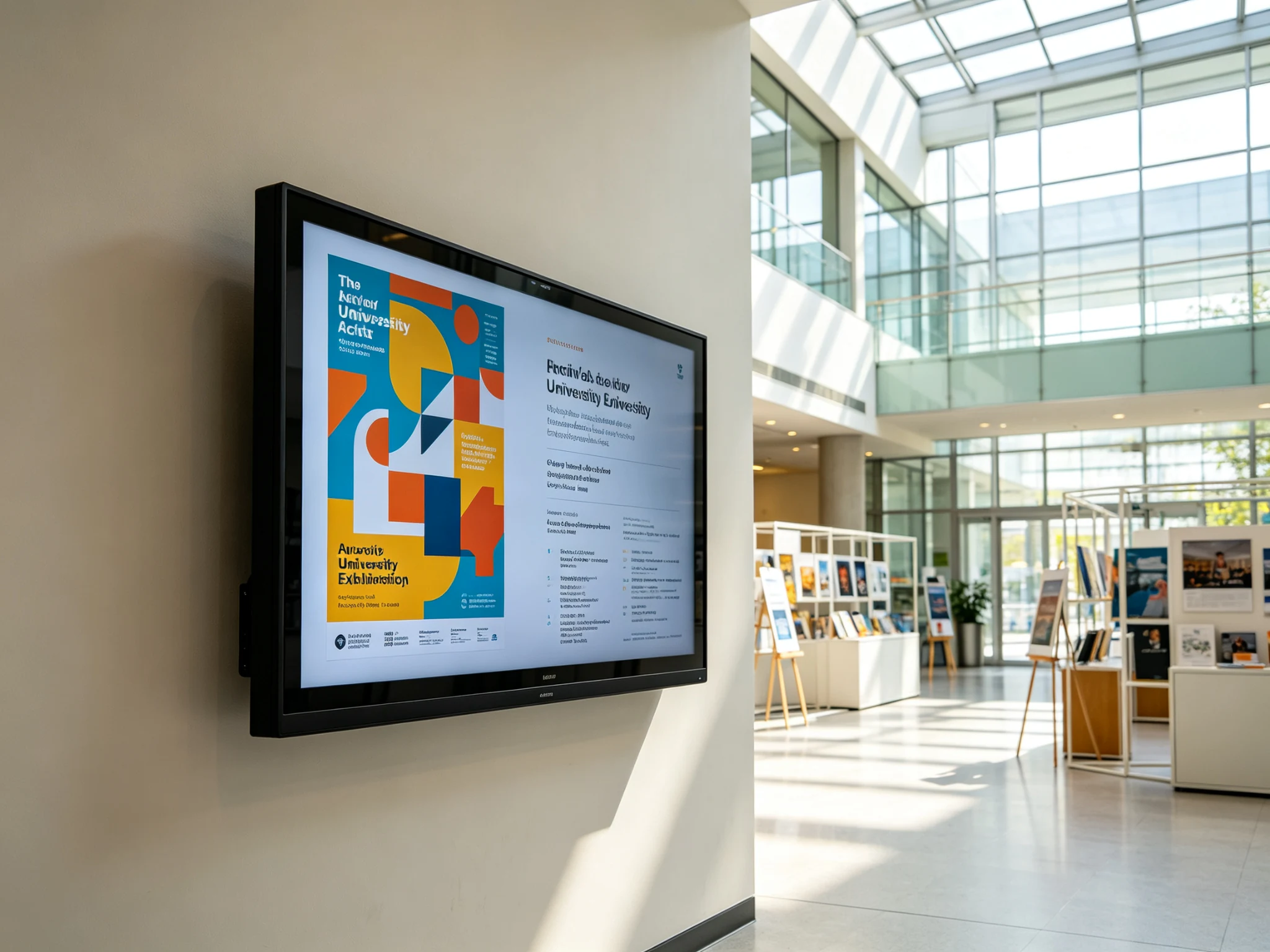 Digital Menu Board for Education and Exhibition Areas