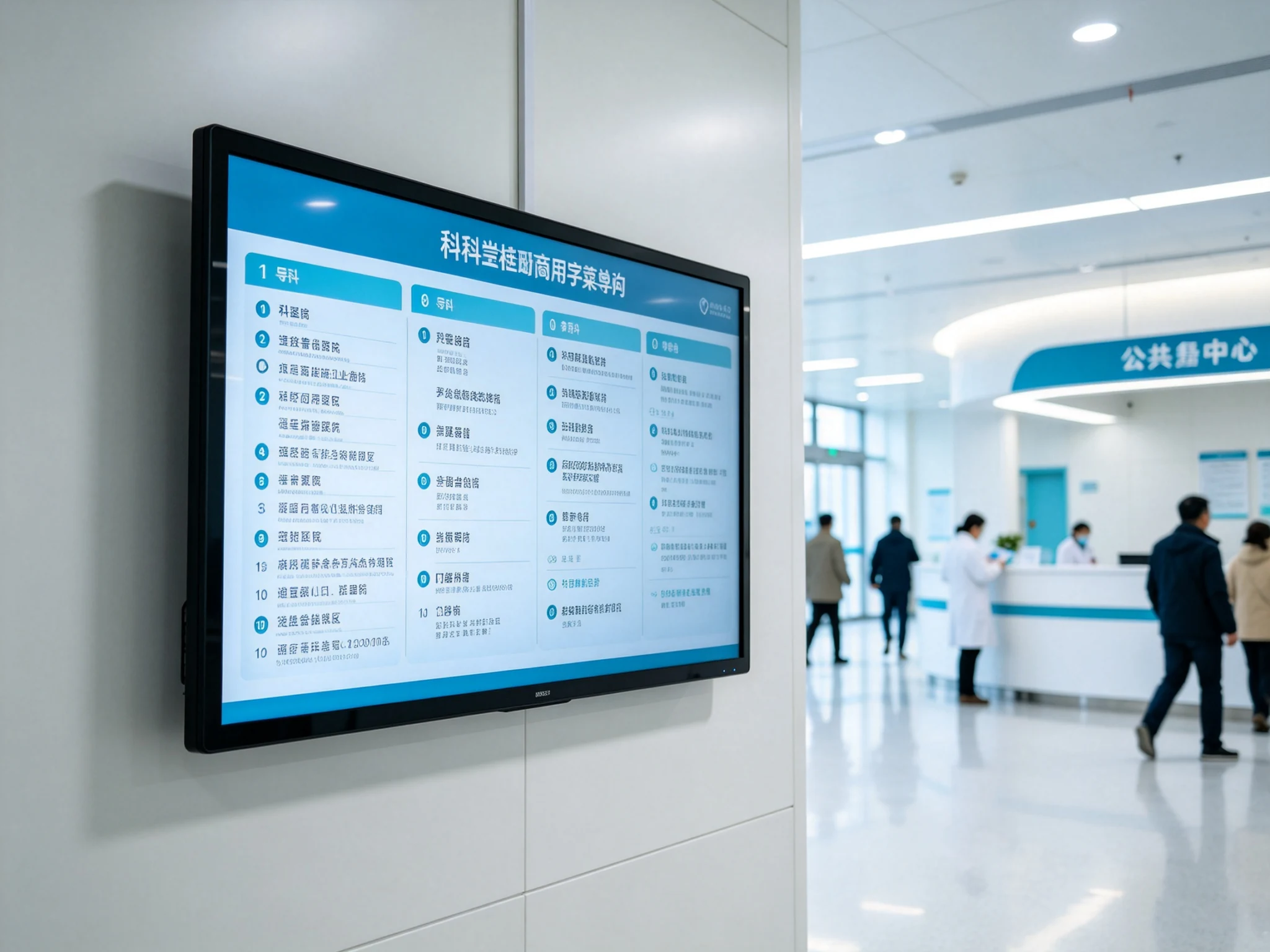 Digital Menu Board for Hospitals and Public Service Centers