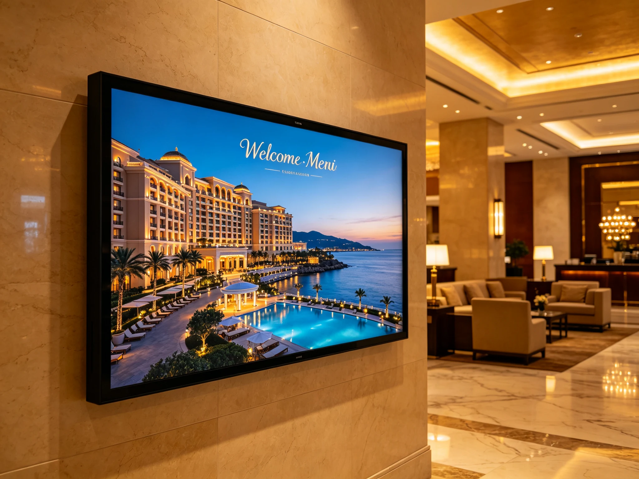 Digital Menu Board for Hotels and Hospitality Groups