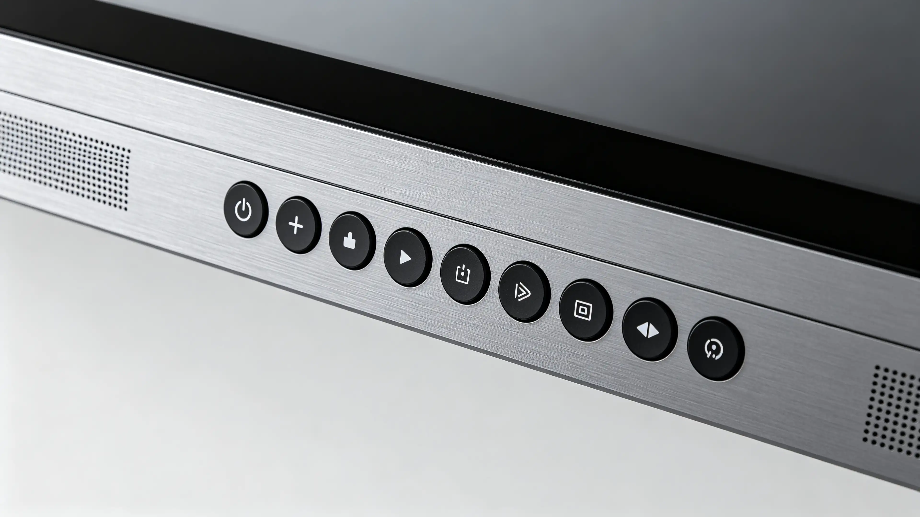 Front button layout options on interactive whiteboard