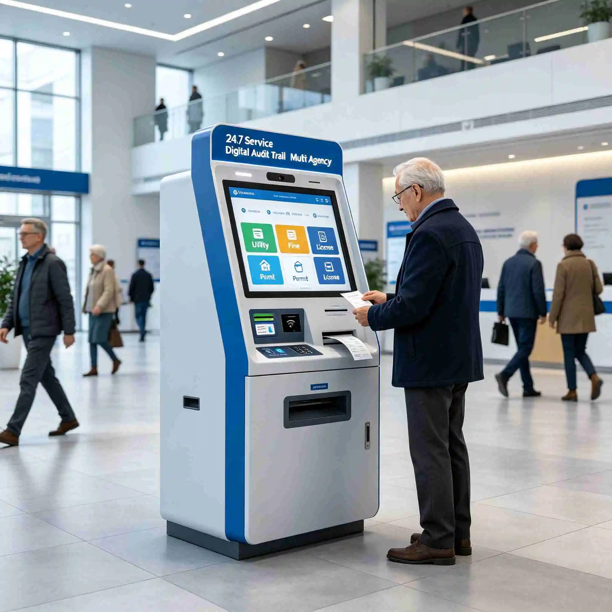 Government Payment Kiosk for Public Service Centers ID, Pay & Print