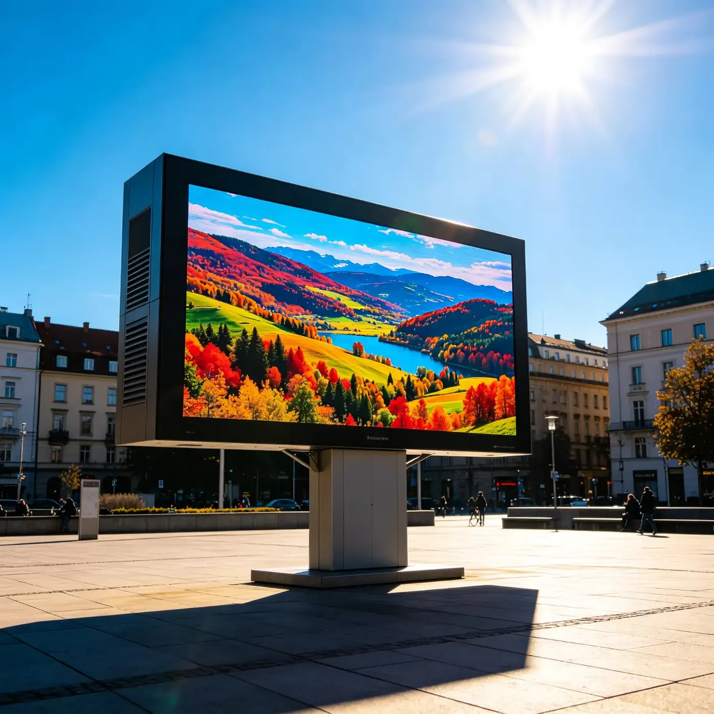High-brightness outdoor LCD display readable in direct sunlight