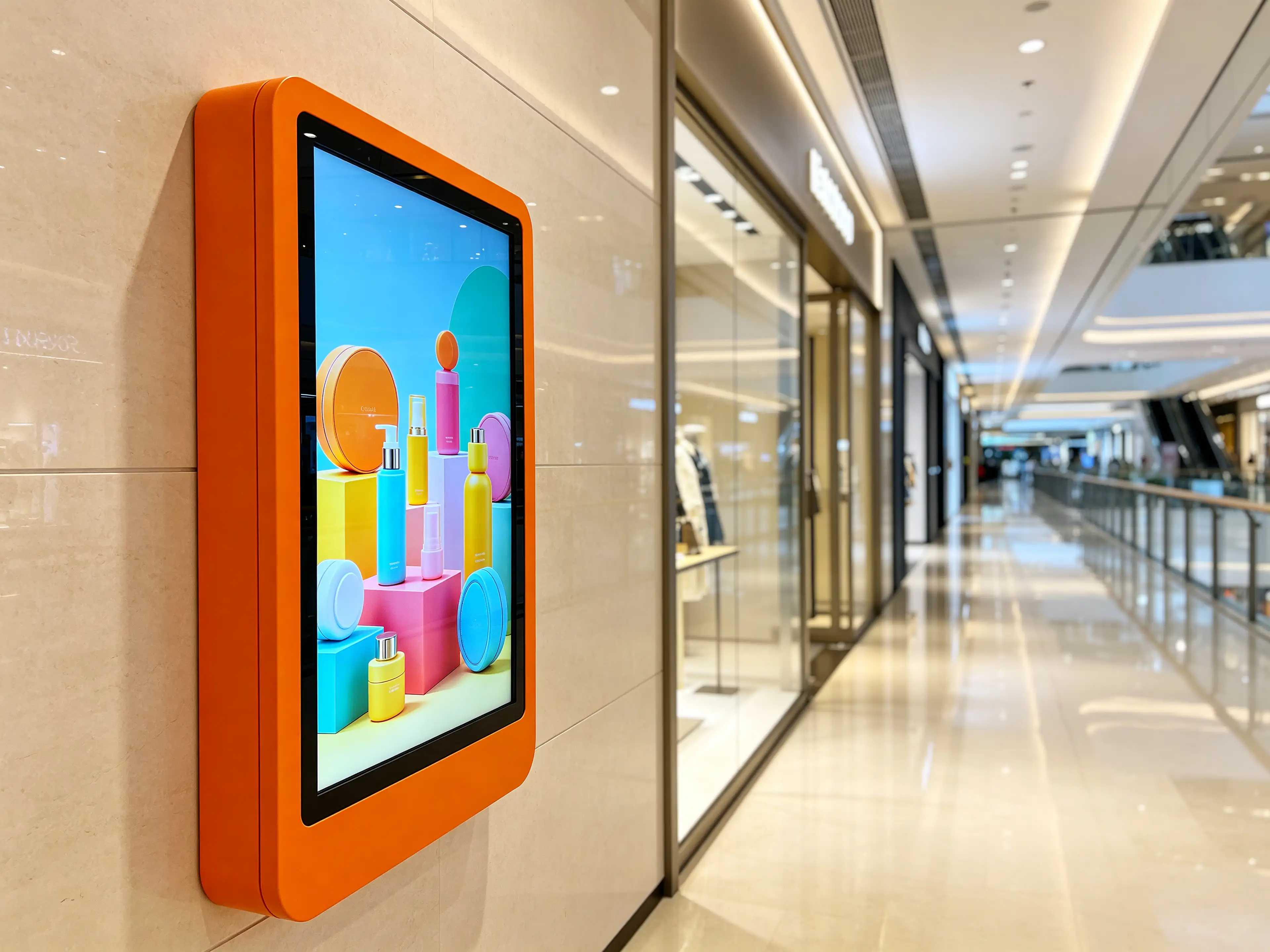 Indoor digital signage in custom color