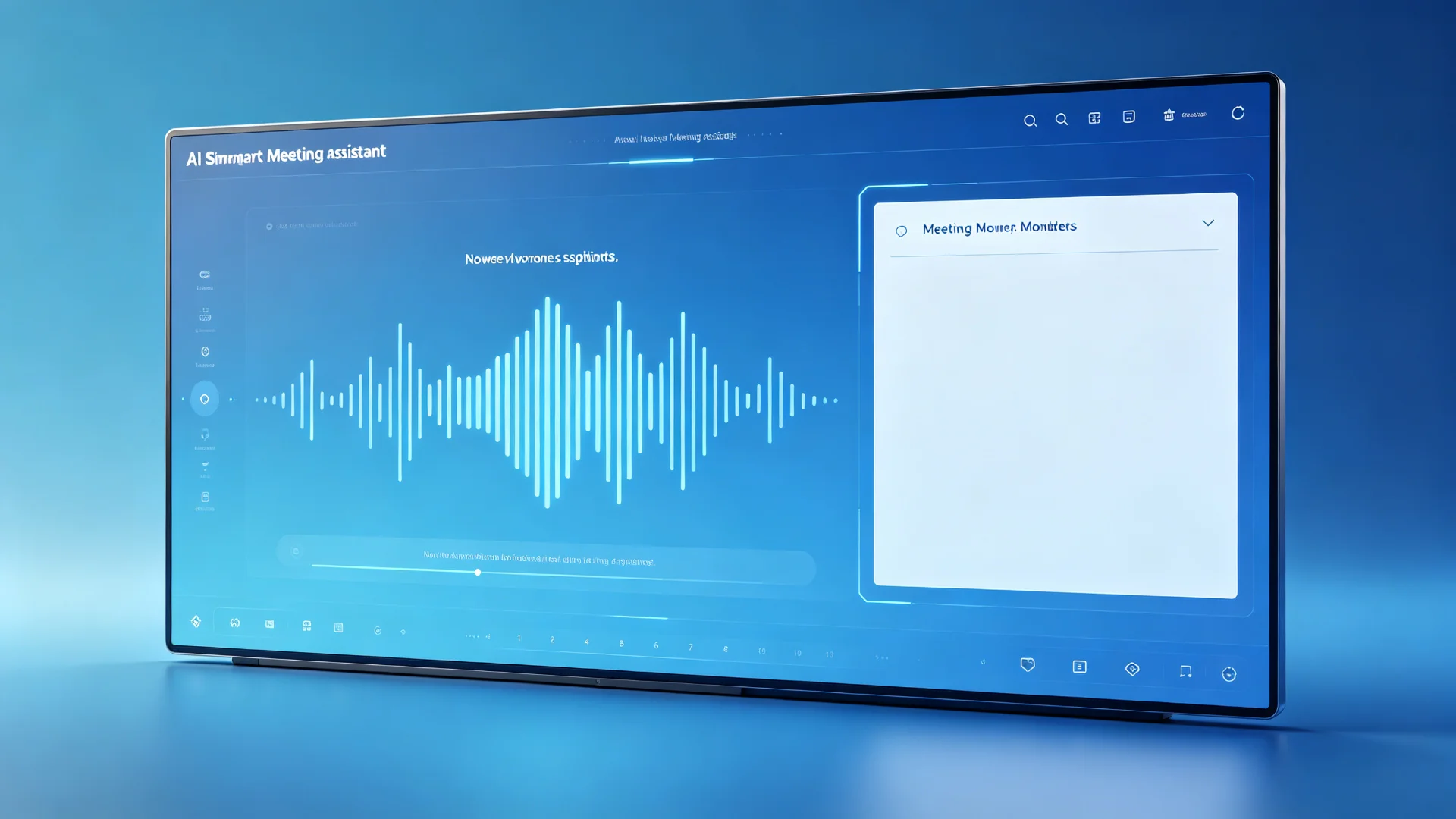 interactive flat panel ai smart meeting assistant