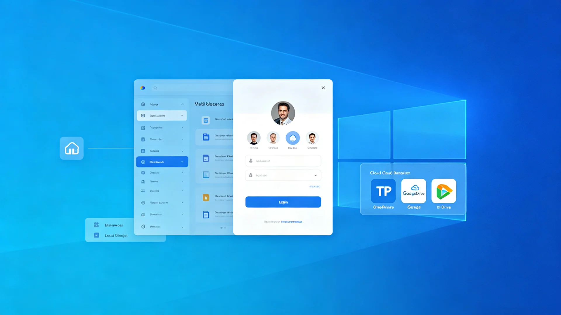interactive flat panel multi user cloud storage