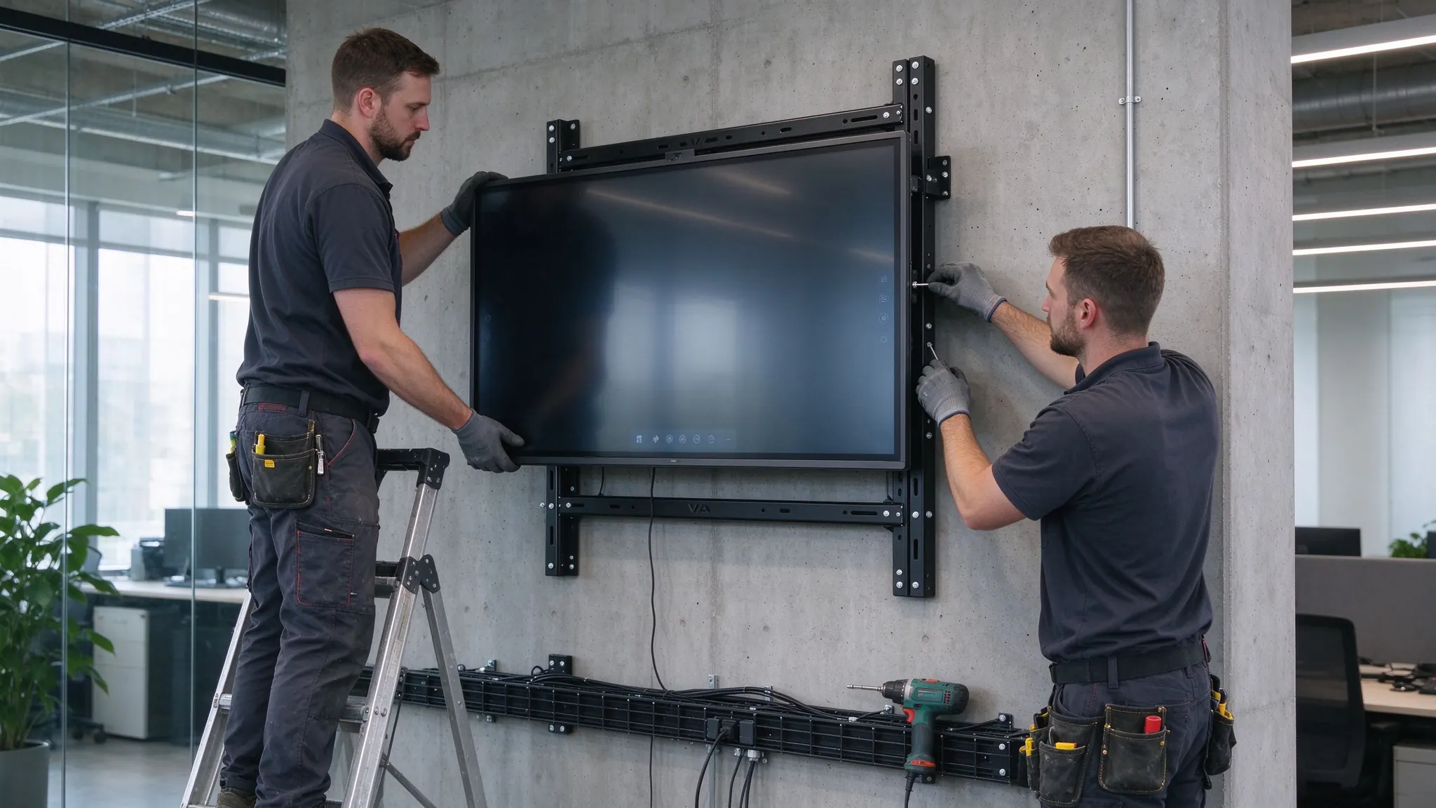 Interactive Whiteboard Wall Mount Installation