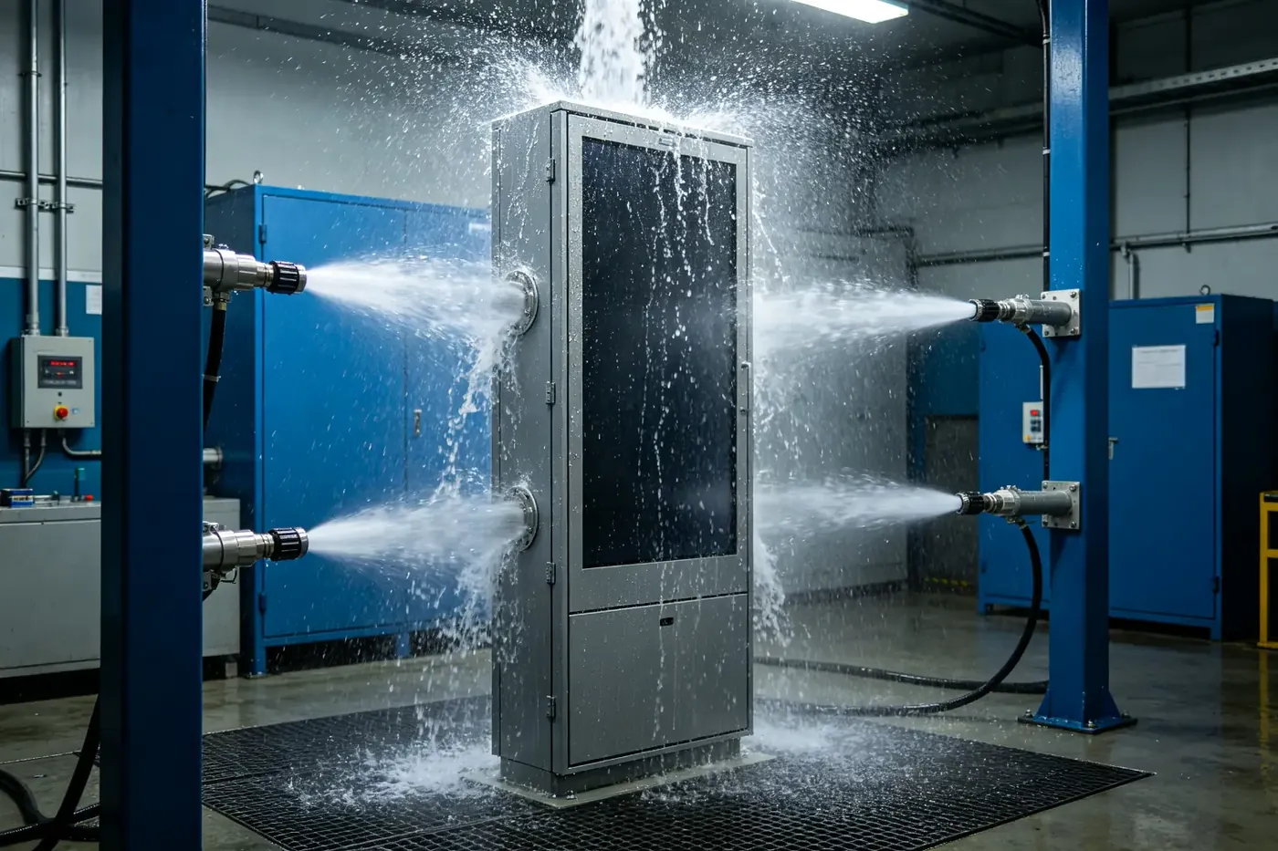 IP-rated weatherproof testing for outdoor digital signage