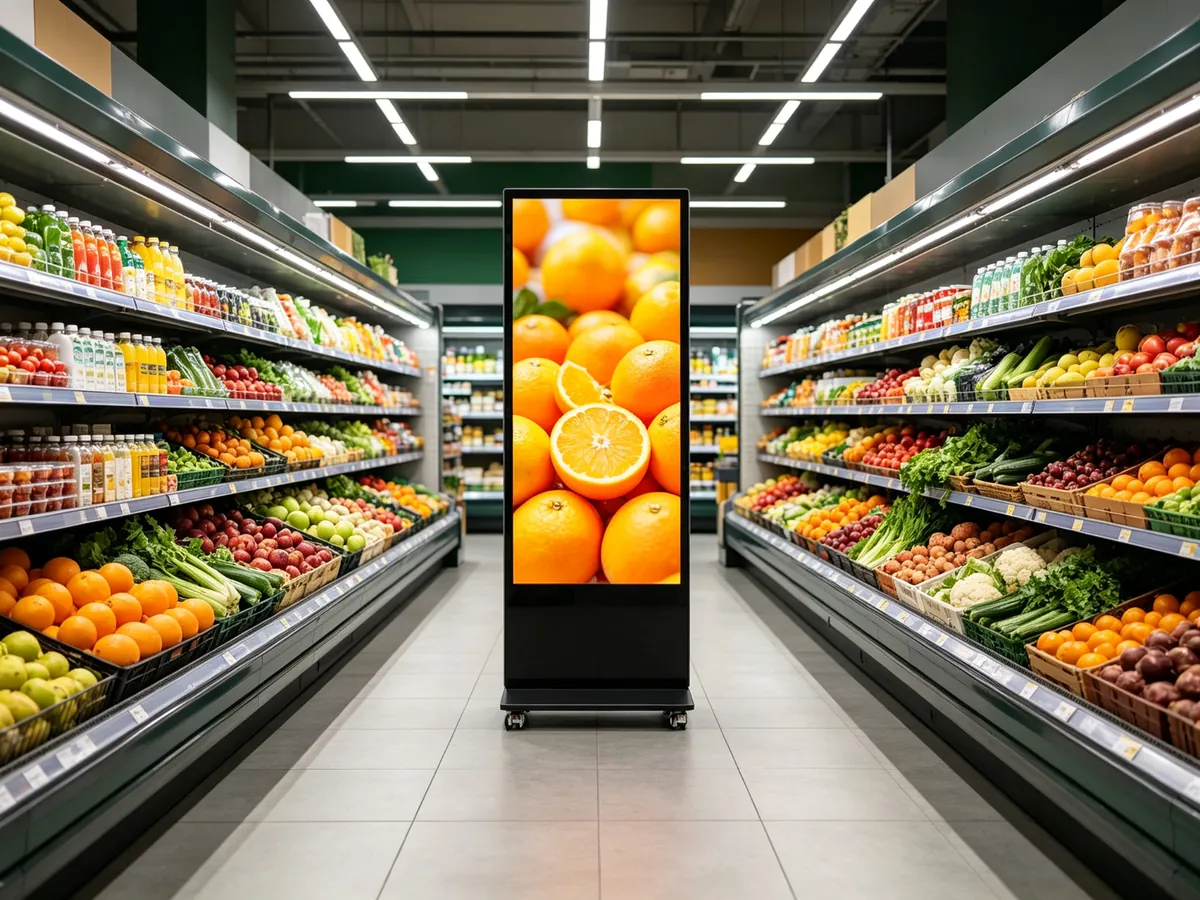 LED poster screen supermarket promotion case
