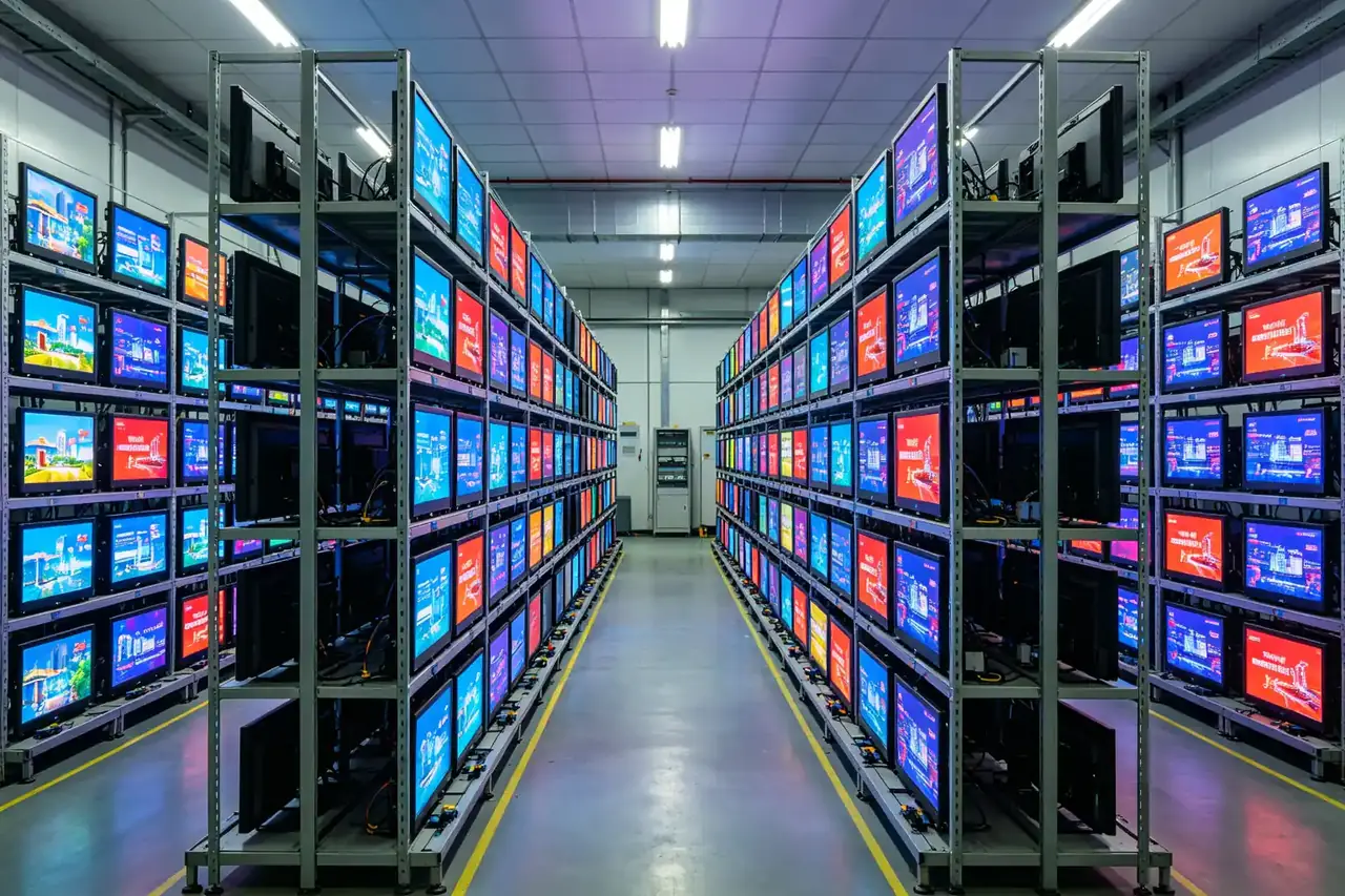 Long-duration burn-in test for outdoor LCD digital signage